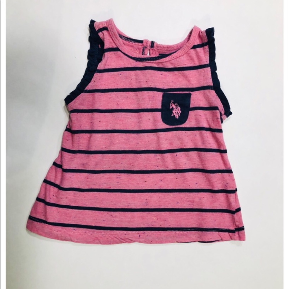 U.S.Polo ASSN.Infant Girls Top/Sz:6-9 M